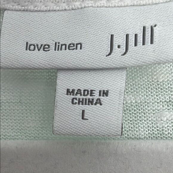 J.Jill Love Linen Tropical Beach Design Sleeveless - Picture 2 of 8